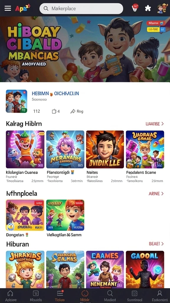 Pertarungan seru melawan monster.