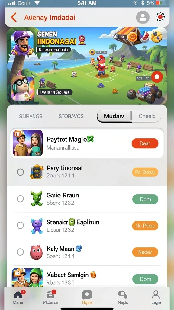 Screenshot saat pengguna memasang taruhan dengan mudah.
