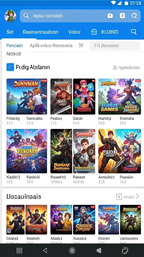 Screenshot tampilan grafis yang memukau dari AP686.