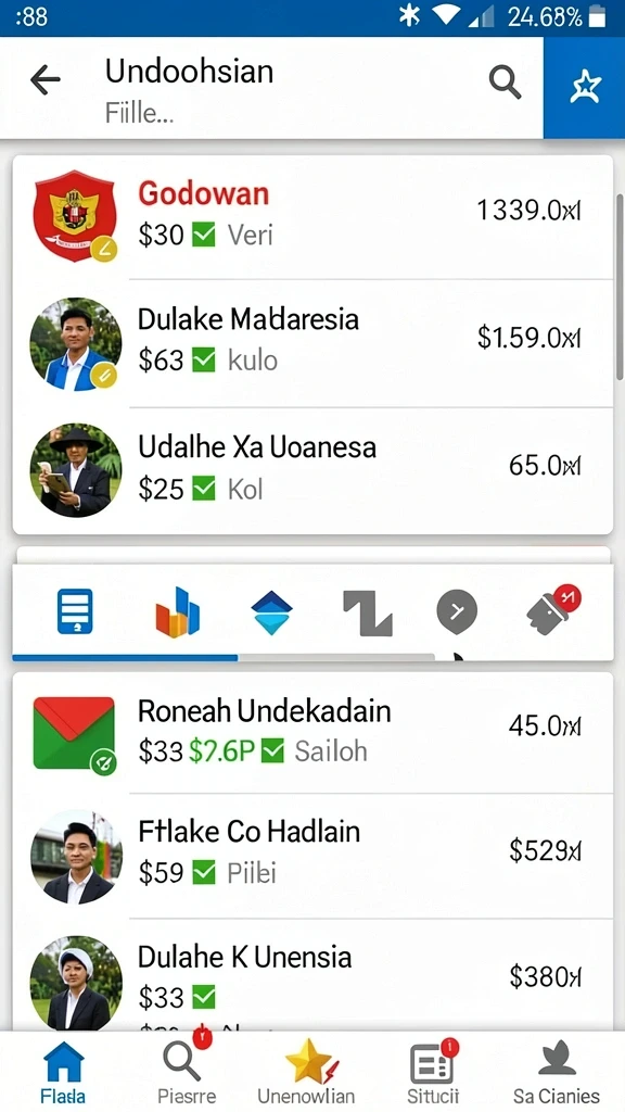 Tampilan antarmuka pengguna yang intuitif.