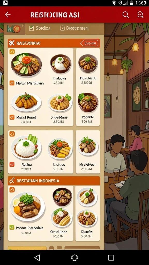 Desain lingkungan yang indah dan penuh warna.