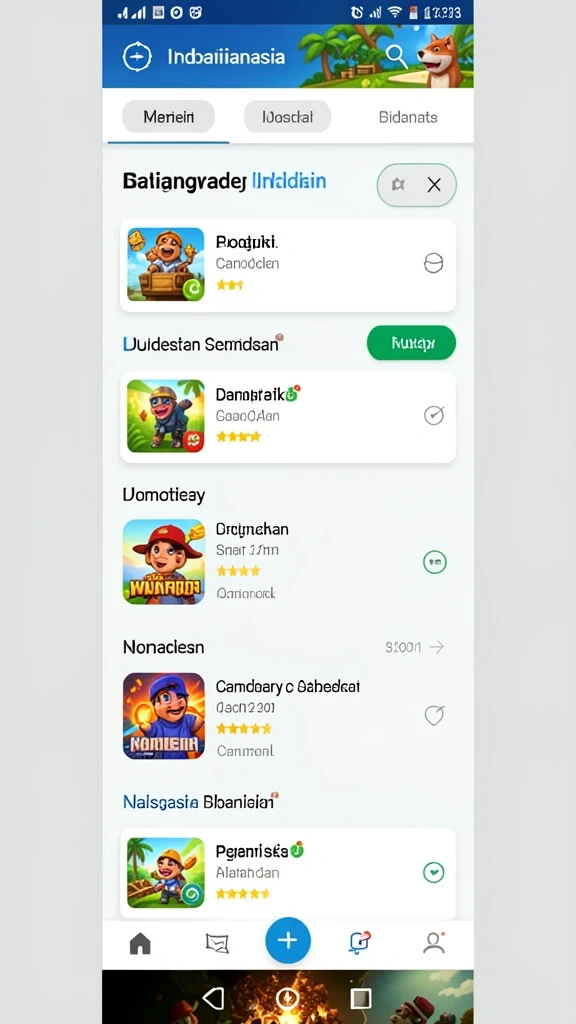 Fitur permainan sosial untuk berinteraksi dengan pemain lain.
