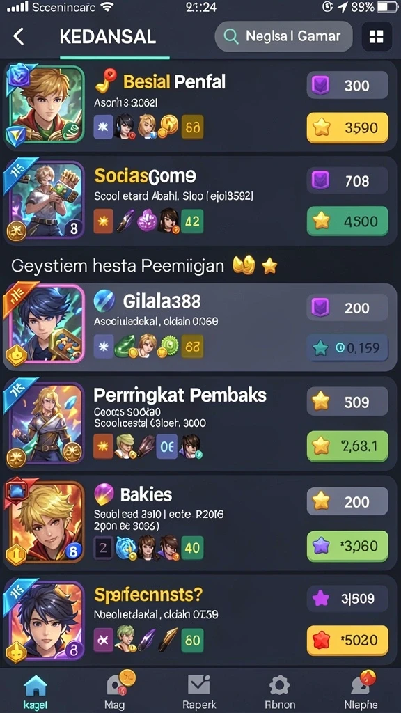 Screenshot menunjukkan pemandangan alam yang indah dalam permainan.
