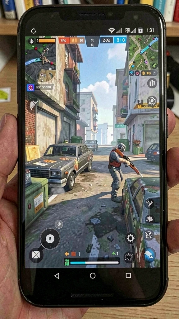 Screenshot menunjukkan aksi menegangkan saat menghadapi monster.