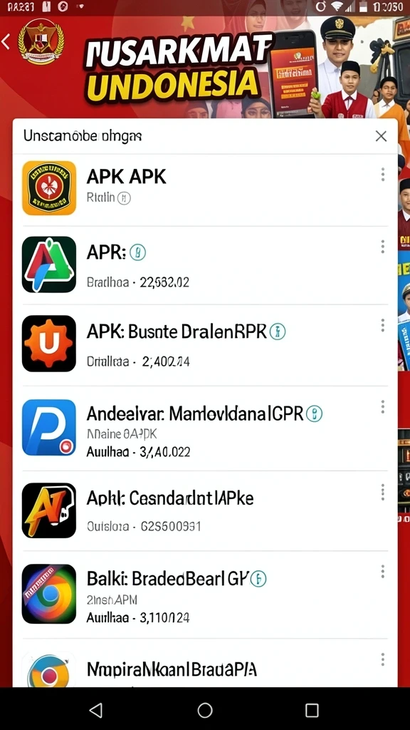 Layar menu utama MEGAIDR yang menarik.