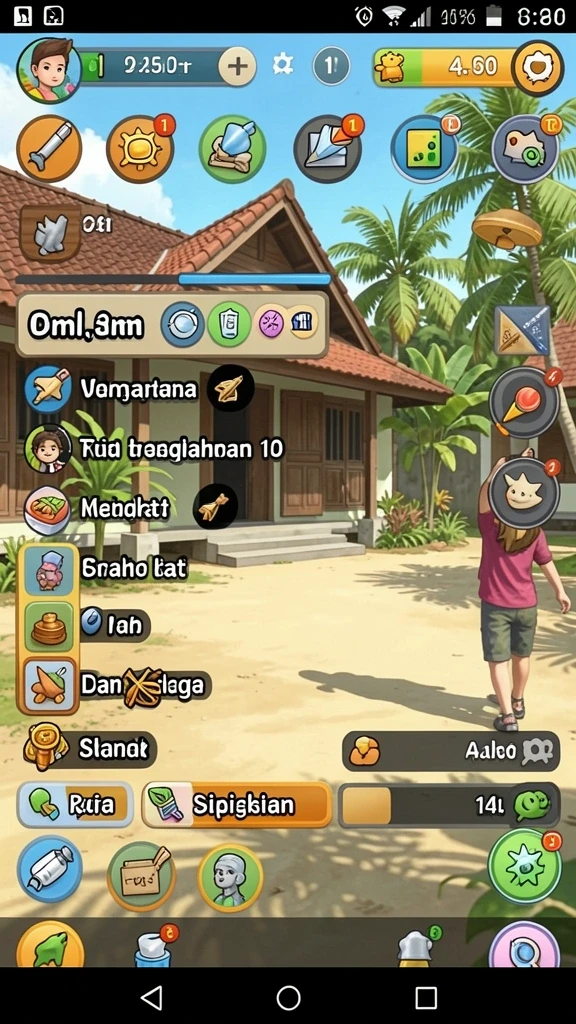 Tangkapan layar dari mode permainan yang mendebarkan.