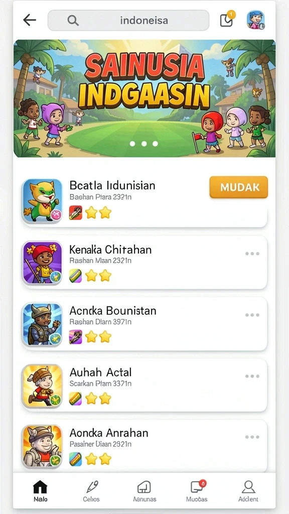 Tampilan antarmuka yang menarik dan intuitif.