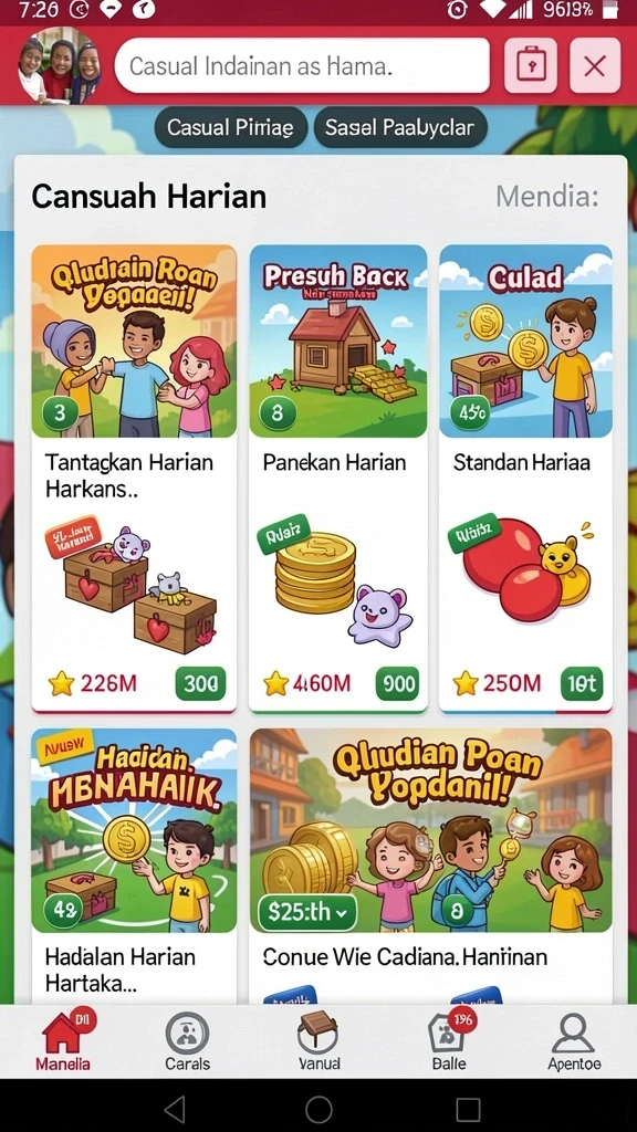 Sistem hadiah yang kreatif dan menguntungkan untuk pemain.