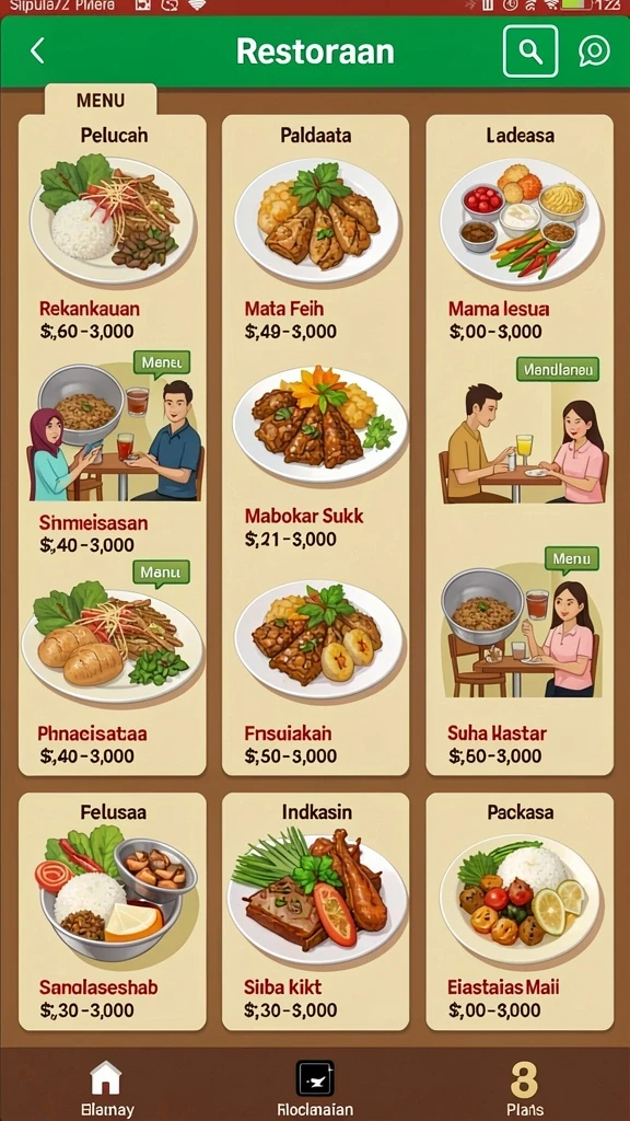 Tampilan antarmuka yang menarik dan mudah digunakan.