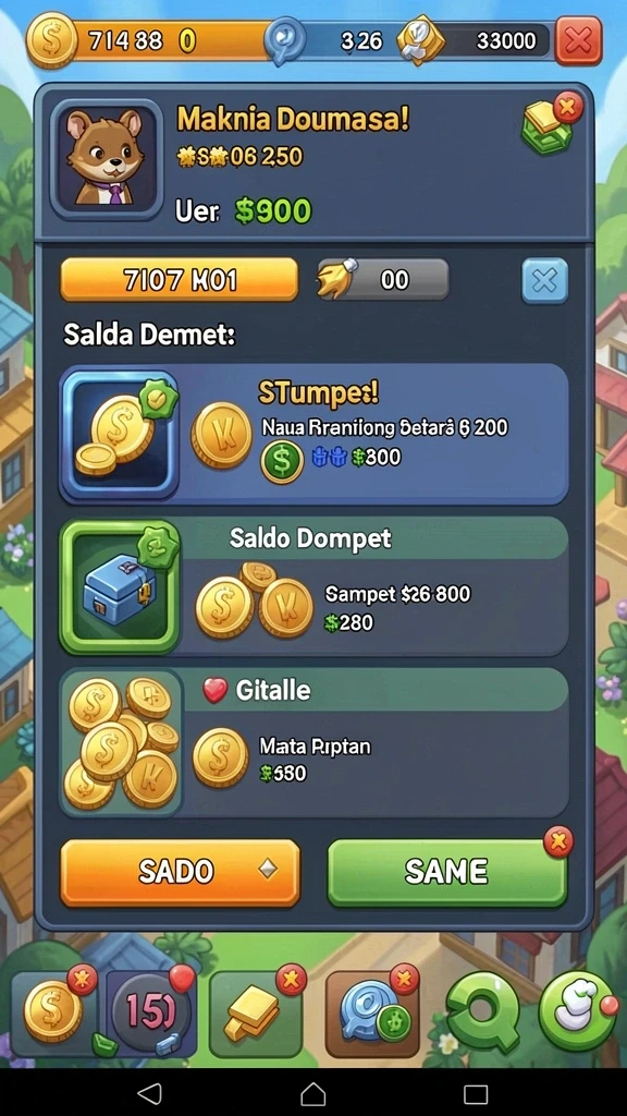 Fitur multiplayer yang memungkinkan bermain dengan teman.