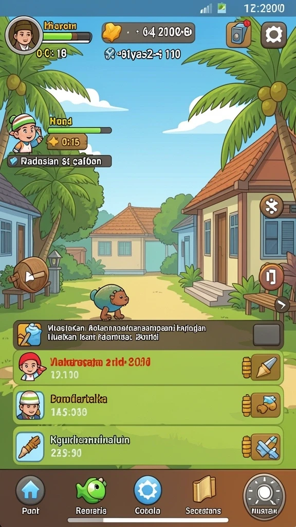 Level permainan yang menantang dan beragam.