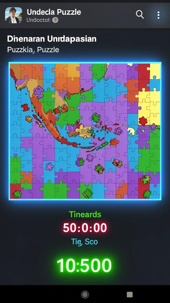 Tangkapan layar dari level yang menantang.