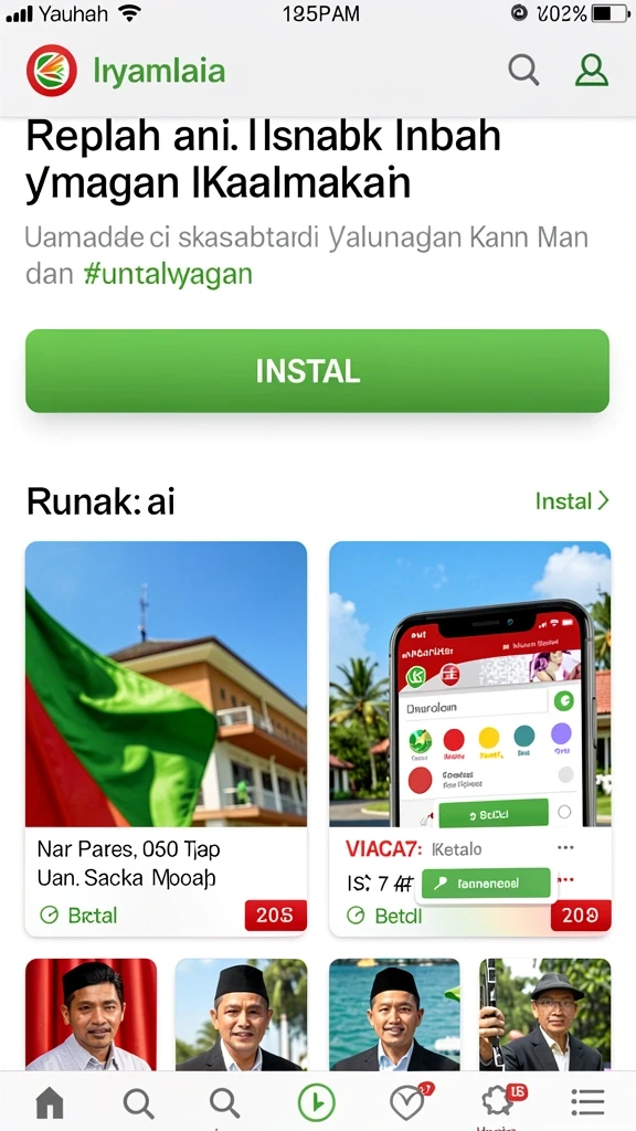 Tangkapan layar interaksi dengan pemain lain.