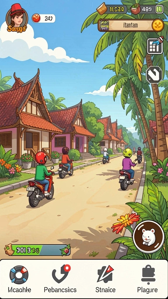 Screenshot menunjukkan karakter utama dalam aksi.